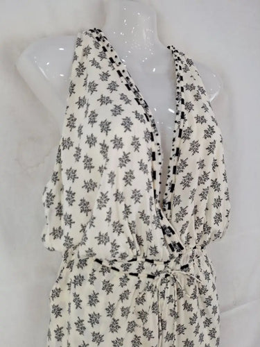 Flannel Leafy Embellished Summer Jumpsuit Size 10 by SwapUp-Online Second Hand Store-Online Thrift Store