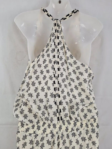 Flannel Leafy Embellished Summer Jumpsuit Size 10 by SwapUp-Online Second Hand Store-Online Thrift Store