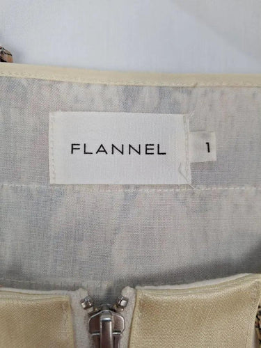 Flannel Unique Fringe Zip up Top Size S by SwapUp-Online Second Hand Store-Online Thrift Store