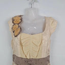 Floreat Cream Lilly Pond Midi Dress Size 8 by SwapUp-Online Second Hand Store-Online Thrift Store
