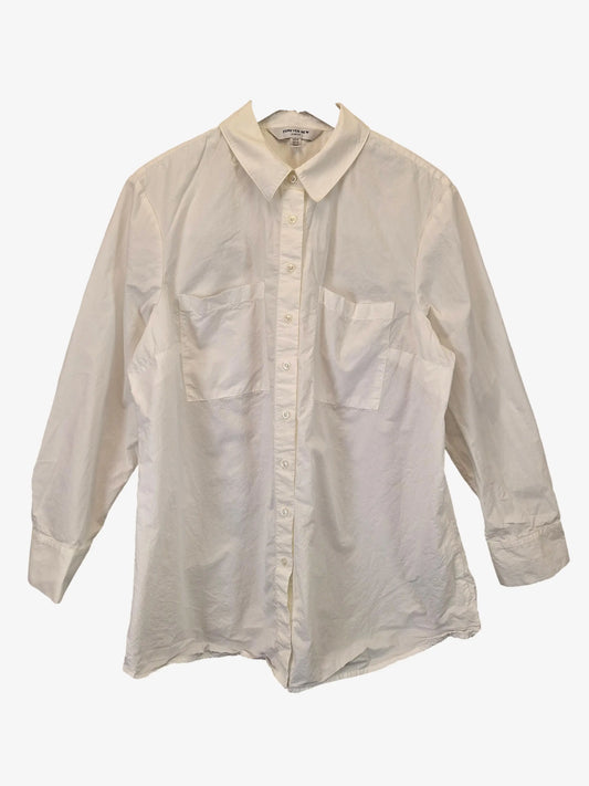 Forever New Classic Crisp White Staple Shirt Size 16 by SwapUp-Online Second Hand Store-Online Thrift Store