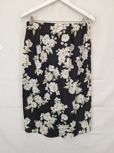 Forever New Draped Botanical Midi Skirt Size 12 by SwapUp-Online Second Hand Store-Online Thrift Store