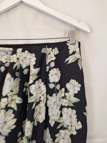 Forever New Draped Botanical Midi Skirt Size 12 by SwapUp-Online Second Hand Store-Online Thrift Store