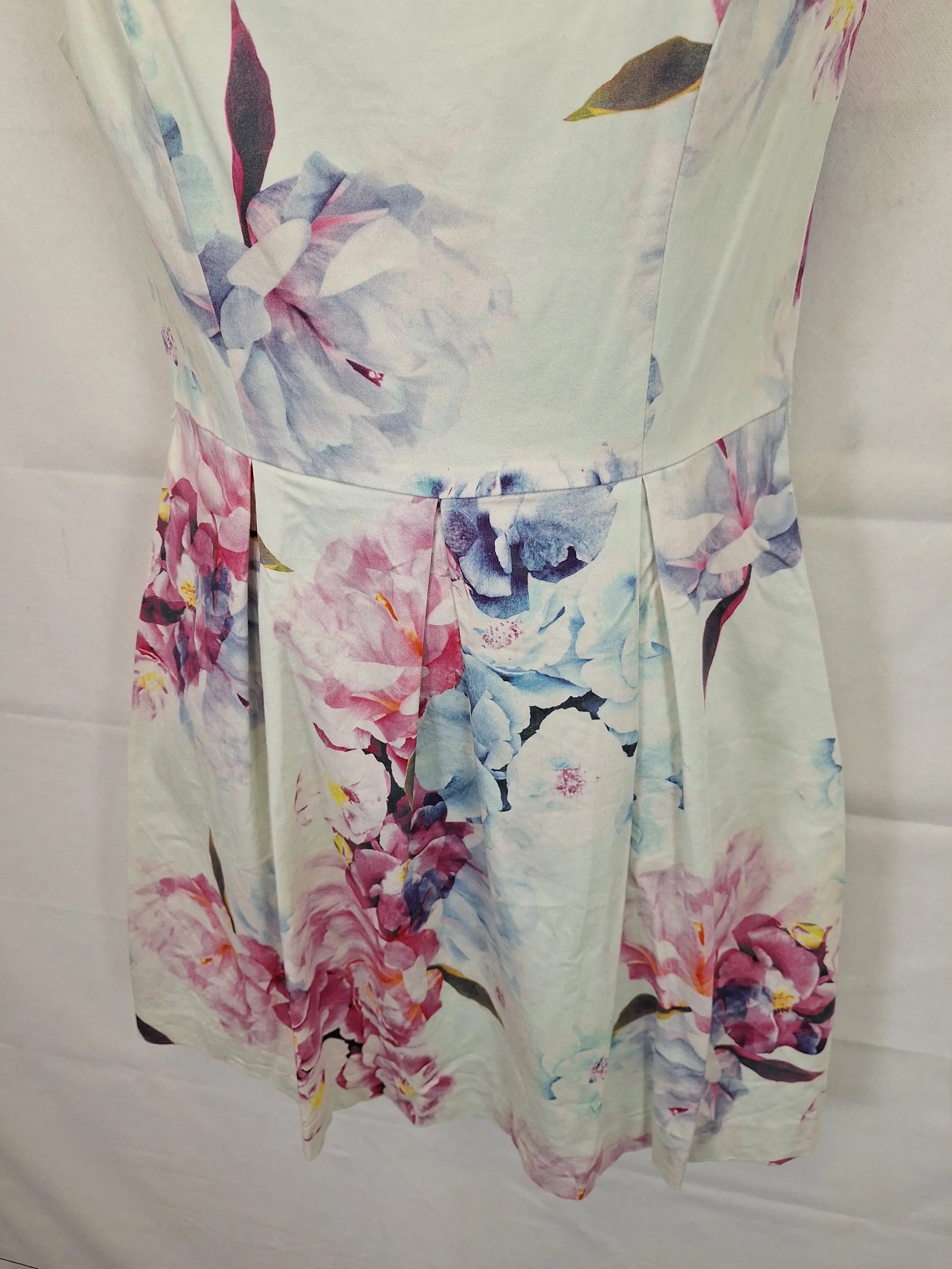 Forever New Floral Abstract Midi Dress Size 10 by SwapUp-Online Second Hand Store-Online Thrift Store