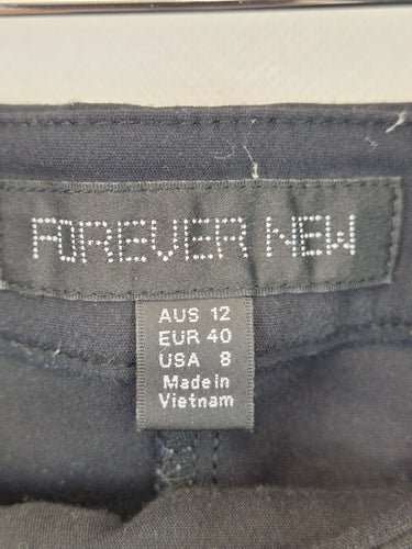 Forever New Sleek Zip Detail Pants Size 12 by SwapUp-Online Second Hand Store-Online Thrift Store