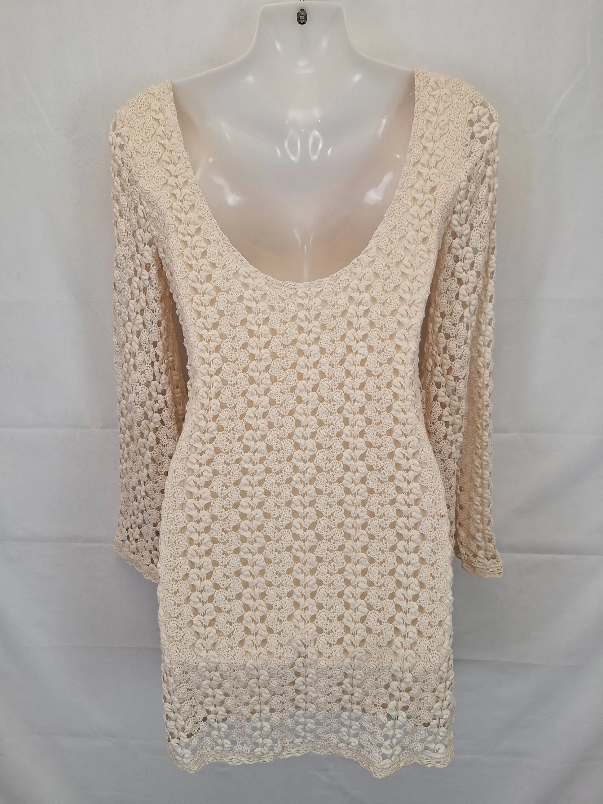 Free People Beach Knit Mini Dress Size XS by SwapUp-Online Second Hand Store-Online Thrift Store