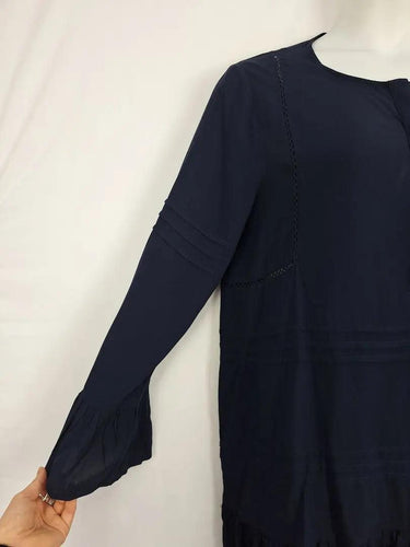 French Connection Classic Navy Long Top Size 14 by SwapUp-Online Second Hand Store-Online Thrift Store