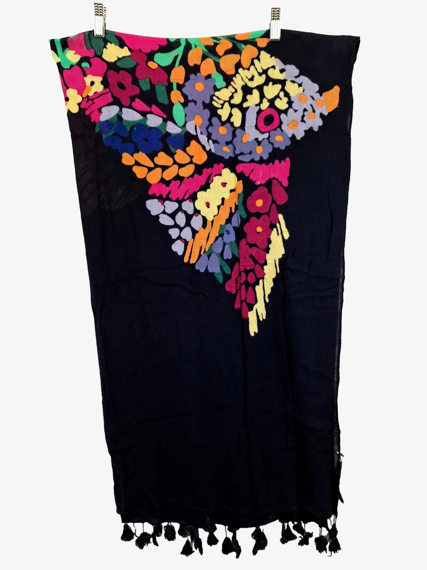 French Connection Cozy Navy Floral Scarf by SwapUp-Online Second Hand Store-Online Thrift Store