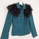 French Connection Emerald Green Retro Inspired Tailored Winter Jacket Size 6 by SwapUp-Online Second Hand Store-Online Thrift Store