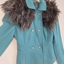 French Connection Emerald Green Retro Inspired Tailored Winter Jacket Size 6 by SwapUp-Online Second Hand Store-Online Thrift Store