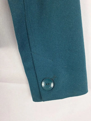 French Connection Emerald Green Retro Inspired Tailored Winter Jacket Size 6 by SwapUp-Online Second Hand Store-Online Thrift Store