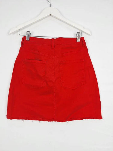 French Connection Firery Raw Edge Mini Skirt Size 10 by SwapUp-Online Second Hand Store-Online Thrift Store