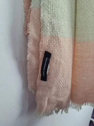 French Connection Pink & Grey Raw Hem Scarf Size OSFA by SwapUp-Online Second Hand Store-Online Thrift Store