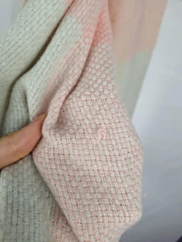French Connection Pink & Grey Raw Hem Scarf Size OSFA by SwapUp-Online Second Hand Store-Online Thrift Store