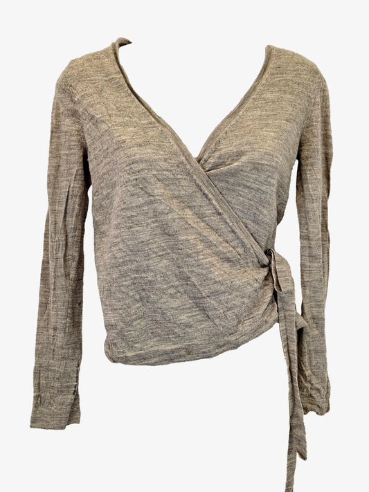 French Connection Simple Wool Ballet Wrap Top Size M by SwapUp-Online Second Hand Store-Online Thrift Store