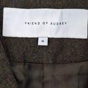 Friend Of Audrey Khaki Wool Blend Essential Belted Coat Size XL by SwapUp-Online Second Hand Store-Online Thrift Store
