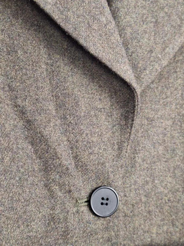 Friend Of Audrey Khaki Wool Blend Essential Belted Coat Size XL by SwapUp-Online Second Hand Store-Online Thrift Store