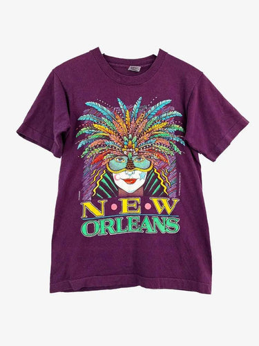 Fruit of the Loom Vintage New Orleans Mardi Gras T-shirt Size S by SwapUp-Online Second Hand Store-Online Thrift Store