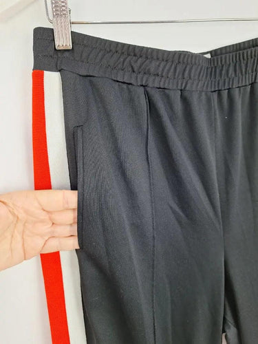 Ganni Racer Stripe Lightweight Pants Size 12 by SwapUp-Online Second Hand Store-Online Thrift Store