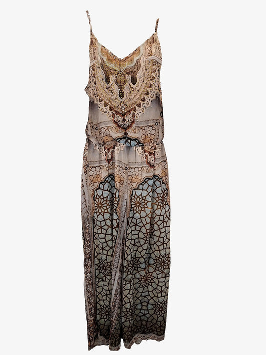 Gigi and Ellla Embellished Summer Resort Jumpsuit Size S by SwapUp-Online Second Hand Store-Online Thrift Store