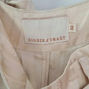 Ginger & Smart Cream Belted Dressy Cropped Pants Size 12 by SwapUp-Online Second Hand Store-Online Thrift Store