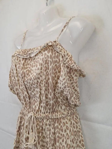 Girl and The Sun Leopard Summer Mini Dress Size S by SwapUp-Online Second Hand Store-Online Thrift Store