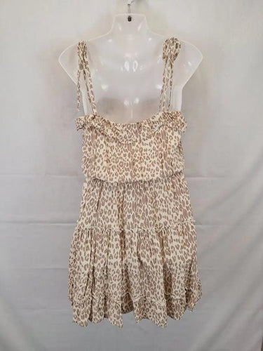Girl and The Sun Leopard Summer Mini Dress Size S by SwapUp-Online Second Hand Store-Online Thrift Store