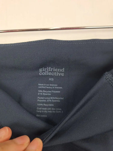 Girlfriend Collective Navy Phone Pocket Bike Shorts Size XS by SwapUp-Online Second Hand Store-Online Thrift Store