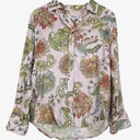Goondiwindi Cotton Mauve Linen Floral Classic Shirt Size 12 by SwapUp-Online Second Hand Store-Online Thrift Store