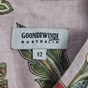 Goondiwindi Cotton Mauve Linen Floral Classic Shirt Size 12 by SwapUp-Online Second Hand Store-Online Thrift Store