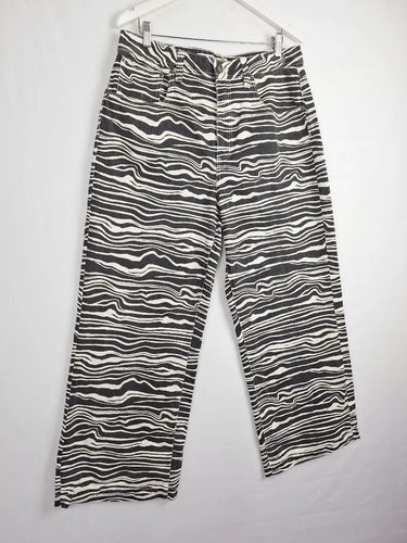 Gorman Black Soundwave Jeans Size 16 by SwapUp-Online Second Hand Store-Online Thrift Store