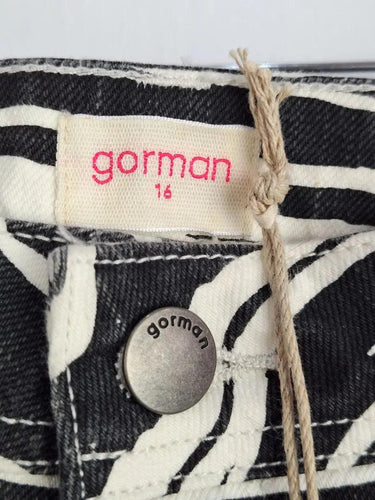 Gorman Black Soundwave Jeans Size 16 by SwapUp-Online Second Hand Store-Online Thrift Store