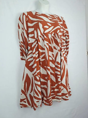 Gorman Clay Leafy Linen Dress Size 14 by SwapUp-Online Second Hand Store-Online Thrift Store