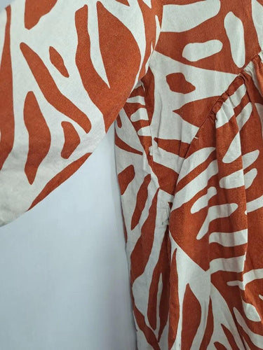 Gorman Clay Leafy Linen Dress Size 14 by SwapUp-Online Second Hand Store-Online Thrift Store