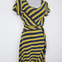 Gorman Elegant Bias Cut Silk Striped Midi Dress Size 8 by SwapUp-Online Second Hand Store-Online Thrift Store