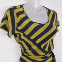 Gorman Elegant Bias Cut Silk Striped Midi Dress Size 8 by SwapUp-Online Second Hand Store-Online Thrift Store