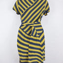 Gorman Elegant Bias Cut Silk Striped Midi Dress Size 8 by SwapUp-Online Second Hand Store-Online Thrift Store