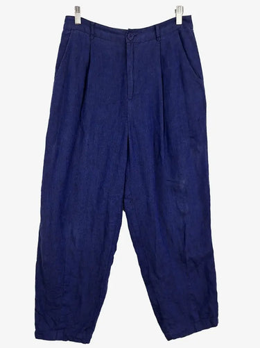 Gorman Elevated Basic Navy Linen Pants Size 10 by SwapUp-Online Second Hand Store-Online Thrift Store