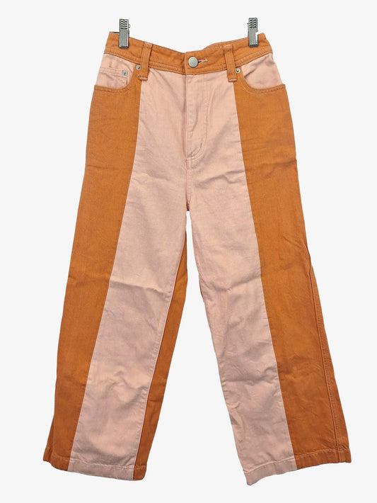 Gorman Funky Tangerine Colourblock  Jeans Size 6 by SwapUp-Online Second Hand Store-Online Thrift Store