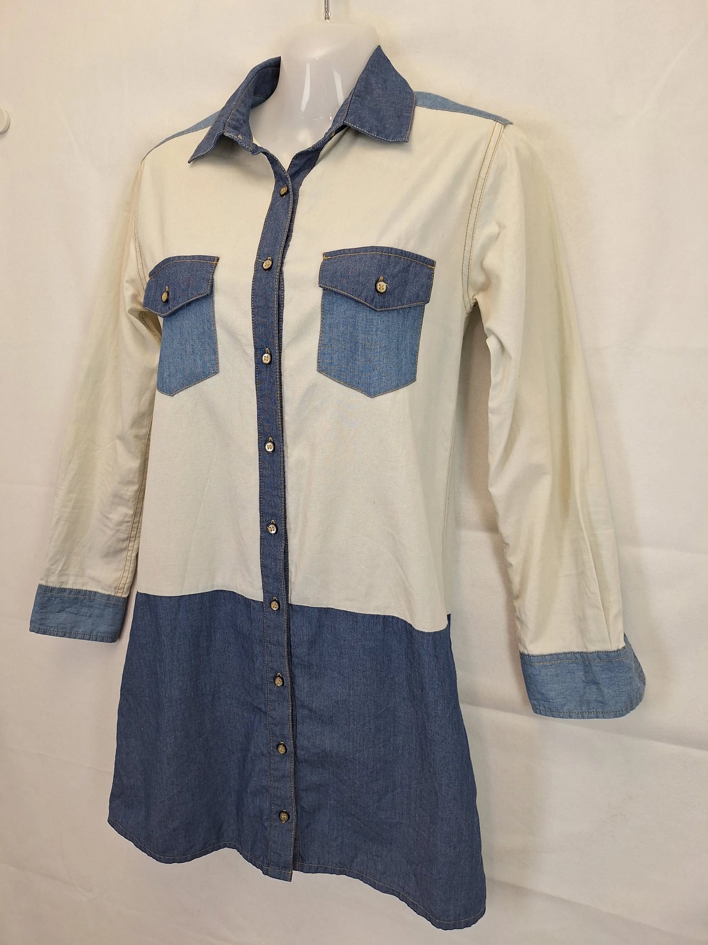 Gorman Half Denim Minii Dress Size 6 by SwapUp-Online Second Hand Store-Online Thrift Store