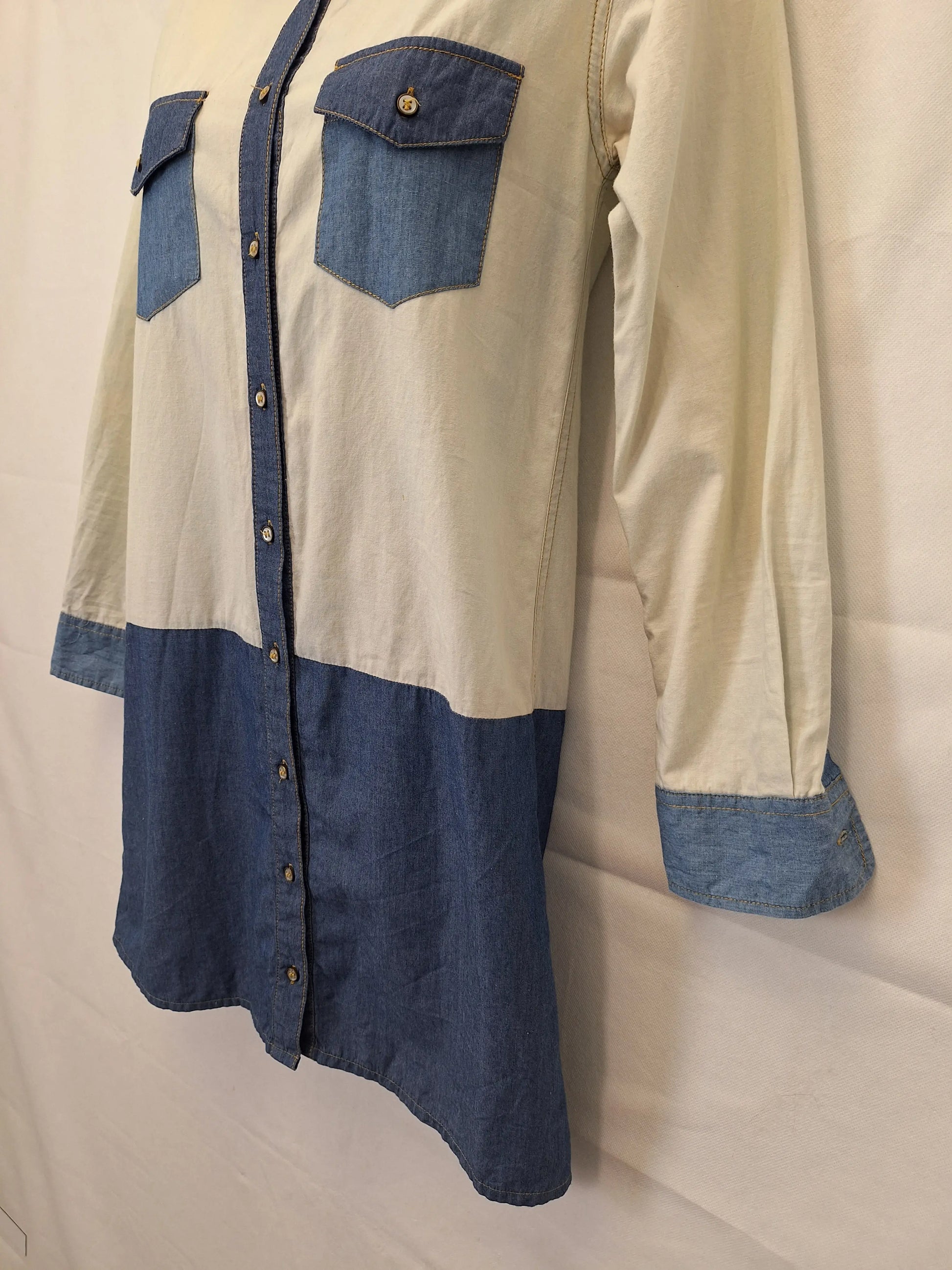 Gorman Half Denim Minii Dress Size 6 by SwapUp-Online Second Hand Store-Online Thrift Store