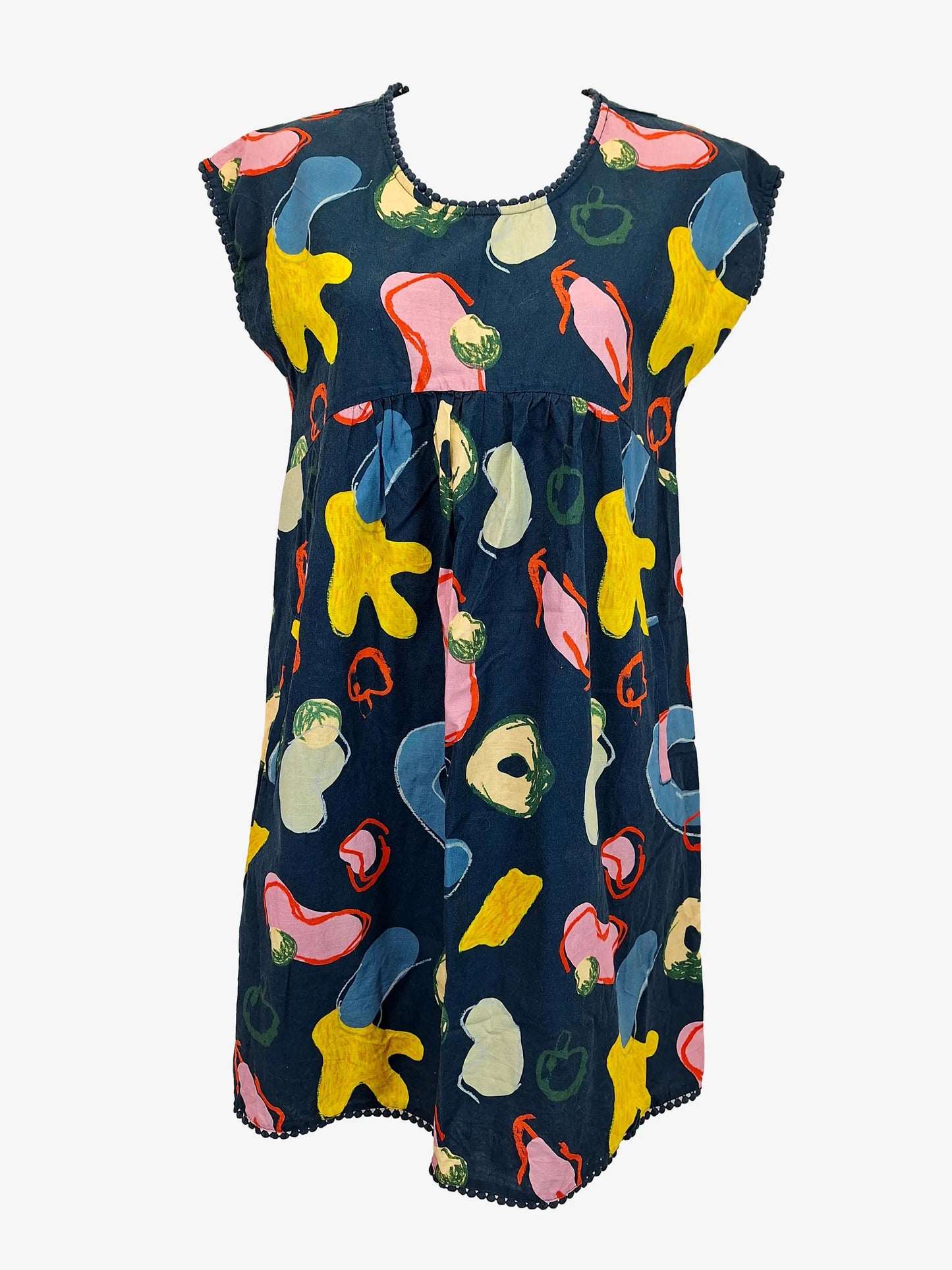 Gorman Katie Eraser Teal Colourful Abstract Midi Dress Size XS by SwapUp-Online Second Hand Store-Online Thrift Store