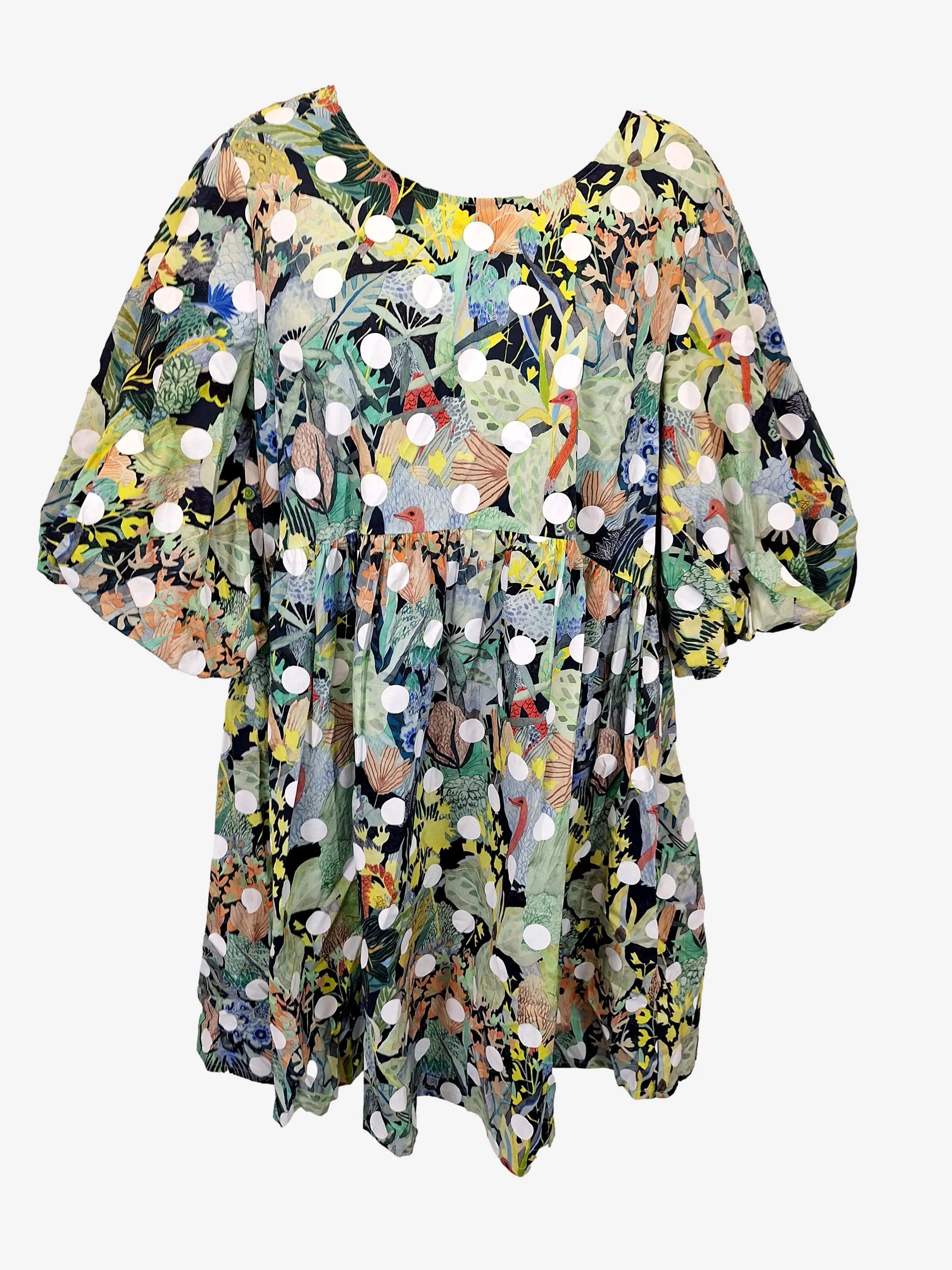 Gorman Ostrich Migration Pop Midi Dress Size 8 by SwapUp-Online Second Hand Store-Online Thrift Store