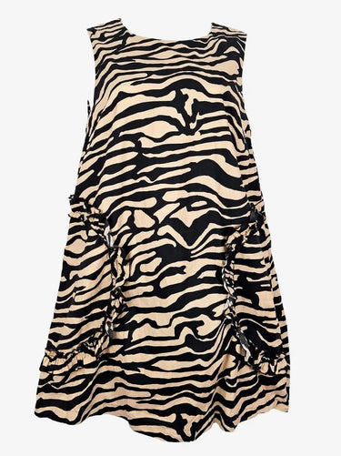 Gorman Ruffle Tiger Mini Dress Size 10 by SwapUp-Online Second Hand Store-Online Thrift Store
