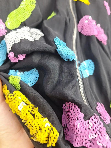 Gorman Sequin Clouds Bomber Jacket Size 16 by SwapUp-Online Second Hand Store-Online Thrift Store