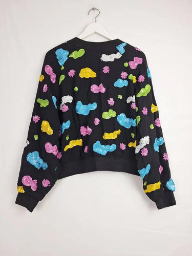 Gorman Sequin Clouds Bomber Jacket Size 16 by SwapUp-Online Second Hand Store-Online Thrift Store