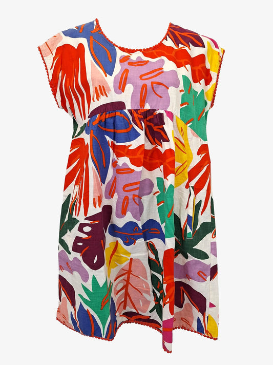 Gorman Vibrant Spring Smock Midi Dress Size 8 by SwapUp-Online Second Hand Store-Online Thrift Store