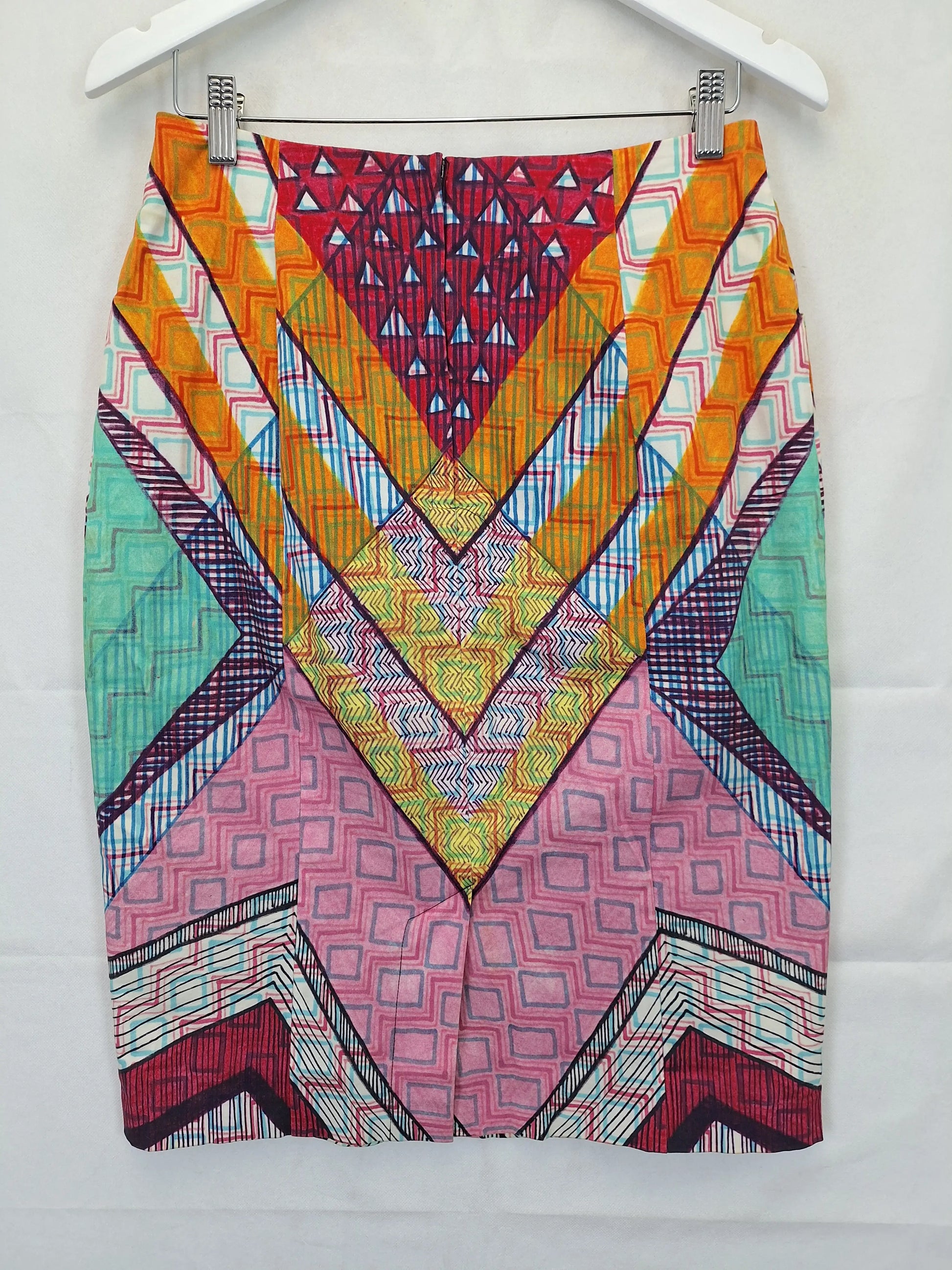 Gorman X Kate Kosek Psychedellic Midi Skirt Size 10 by SwapUp-Online Second Hand Store-Online Thrift Store