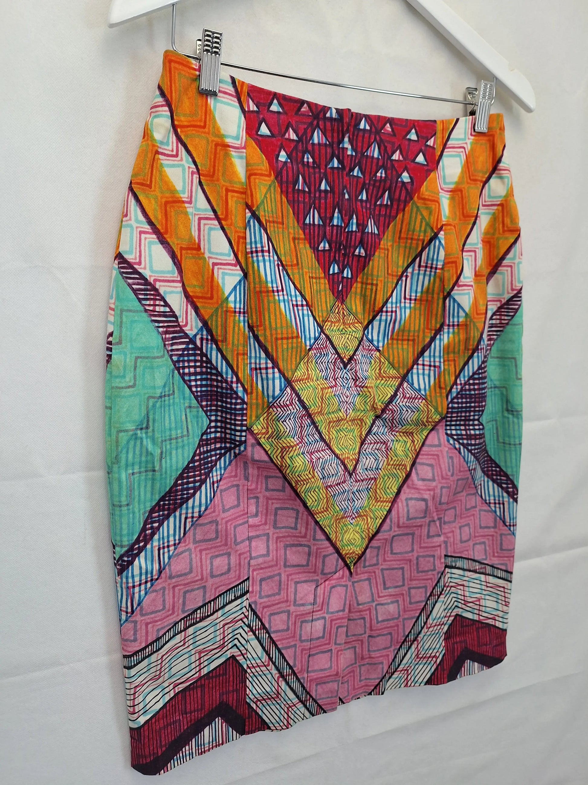 Gorman X Kate Kosek Psychedellic Midi Skirt Size 10 by SwapUp-Online Second Hand Store-Online Thrift Store