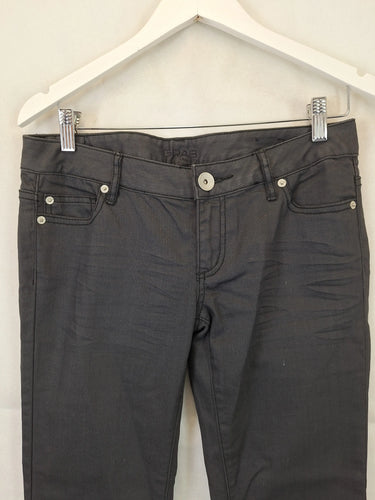 Grab Black Denim Kilda Mid Rise Boot Cut Jeans Size 10 by SwapUp-Online Second Hand Store-Online Thrift Store